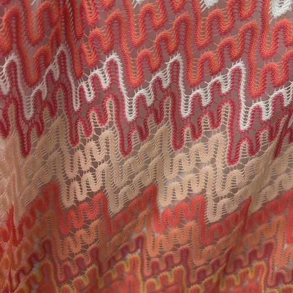 Women’s Plus Size Madison Leigh Dress, 16, White/Pink/Peach, Spring Dress - Picture 2 of 9